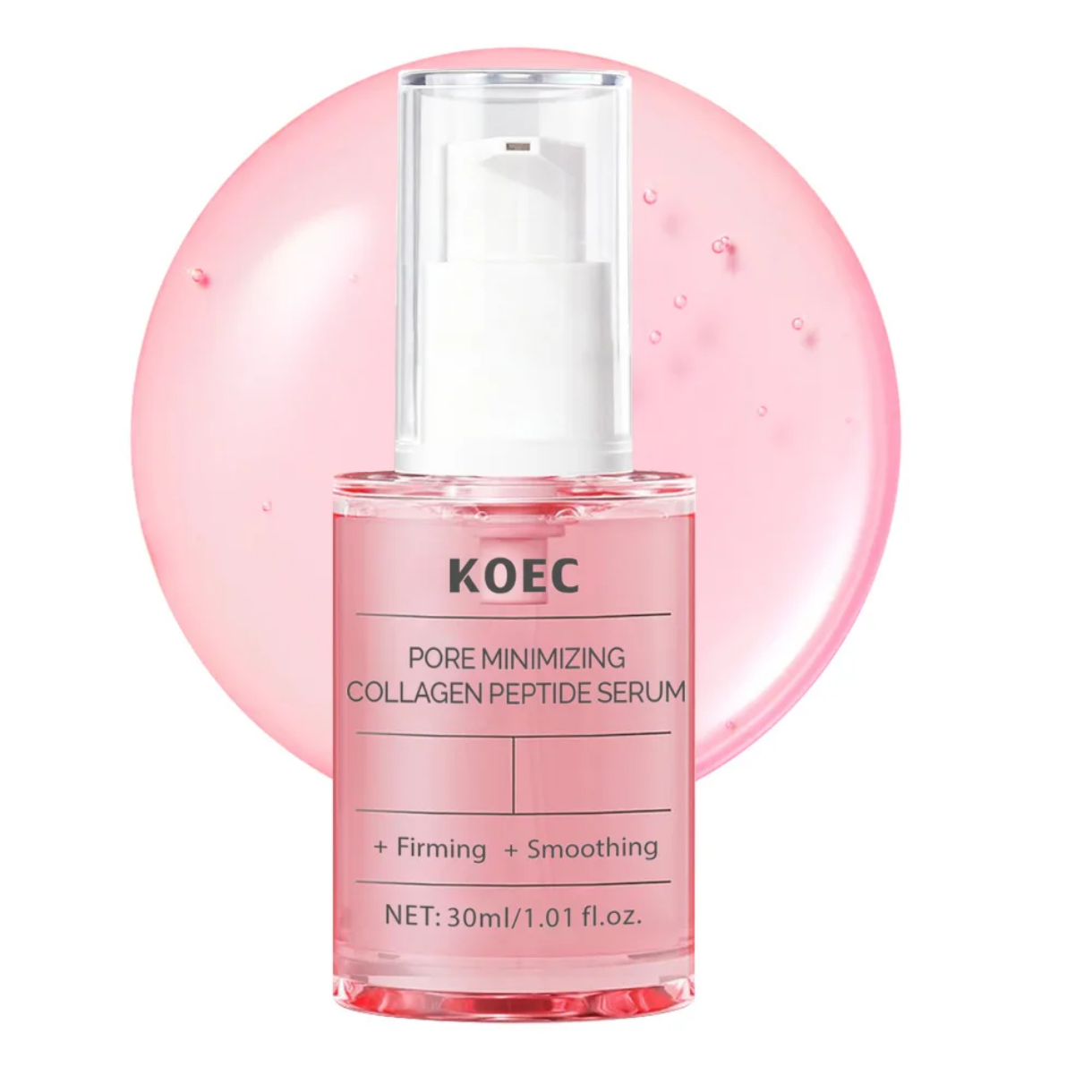 KOEC Collagen Peptide Skincare Set - Hydrating Facial Mist, Pore Minimizing Serum & Eye Patches