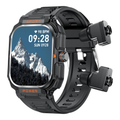 Rugged 2-in-1 Waterproof Sport Smartwatch with Built-in Wireless Earbuds