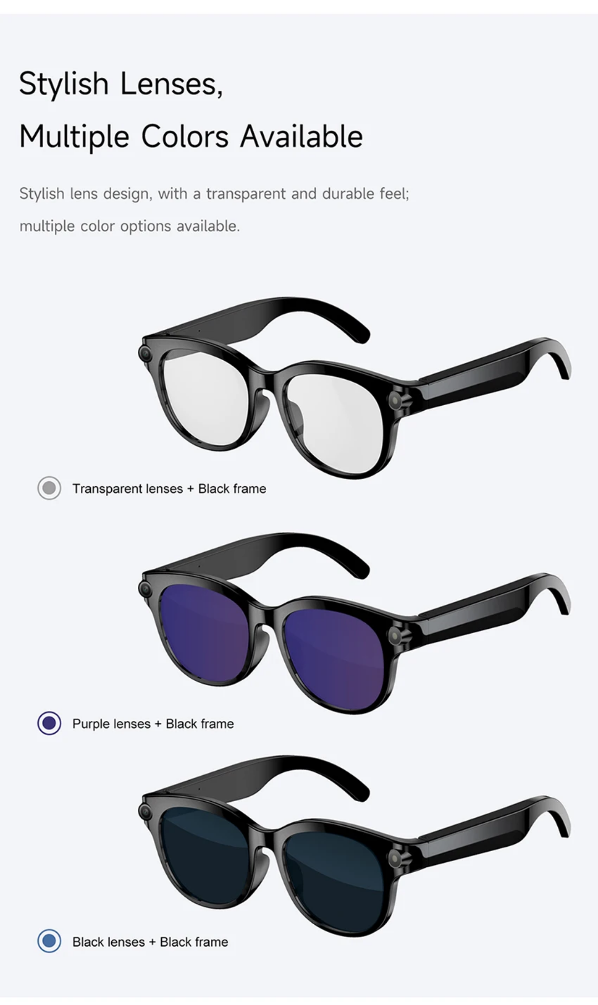 Horizon AI Smart Glasses – 1080P HD Camera, Real-Time Translation & Audio Audio-Open Sport Edition