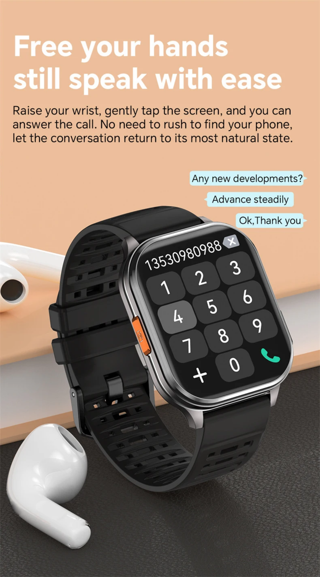 Ares Pro Next-Gen Smartwatch – 180° HD Camera, Bluetooth Calls & Rugged Sport Edition