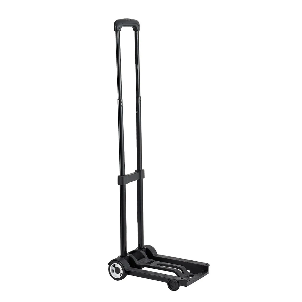 Portable Folding Hand Truck - Heavy Duty Luggage Cart with Elastic Ropes, 110 lbs Capacity